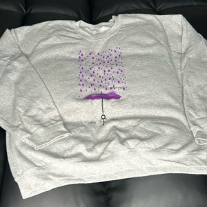 Prince Purple rain dedication sweatshirt, REST IN PEACE!